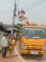 ⚒ ซ่อมแซมโคมไฟฟ้าสาธารณะที่ชำรุดเสียหายบ้านยางอ้อยใต้