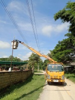 🚧ซ่อมแซมโคมไฟฟ้า ระบบไฟฟ้าสาธารณะที่ชำรุดเสียหายบ้านสันทราย