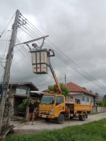 ซ่อมแซมไฟฟ้าแสงสว่างบ้านทุ่งเกวียน(26 มิถุนายน 2567)