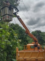 การจัดระเบียบสายสื่อสารในพื้นที่ตำบลเวียงตาล