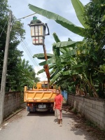 ซ่อมแซมไฟฟ้าแสงสว่างบ้านใหม่แม่ปาง (4 กันยายน 2567)