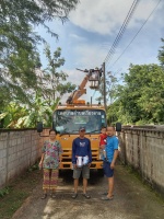 ซ่อมแซมไฟฟ้าแสงสว่างบ้านยางอ้อยเหนือ (6 กันยายน 2567)